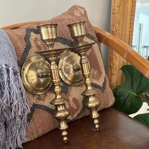 Vintage Brass Wall Sconces